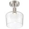 Access Lighting Port Nine Chardonnay, Chardonnay LED SemiFlush, Brushed Steel Finish, Seeded Glass 63147LEDD-BS/SDG - alternate 4